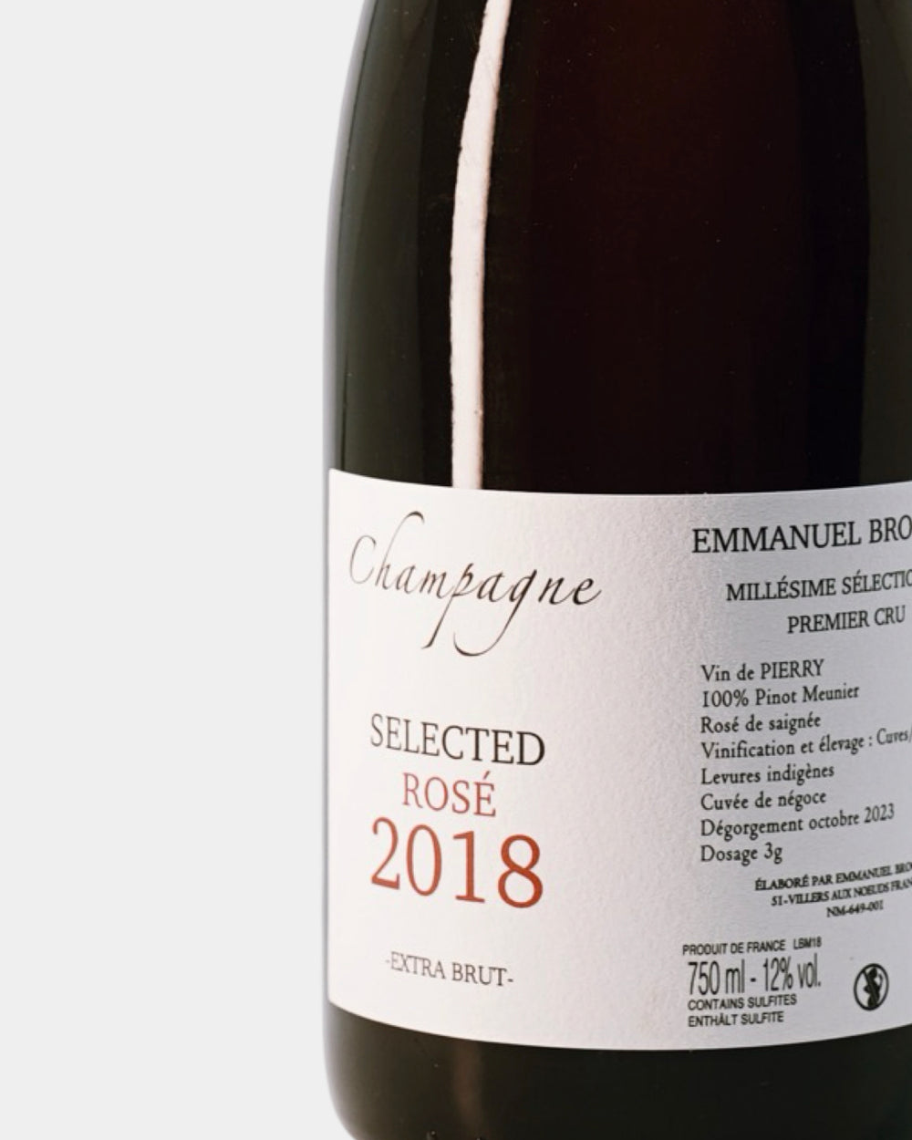 ワイン Emmanuel Brochet Rose de Saigne 750ml Emmanuel Brochet Rosé de Saignée Extra Brut Champagne