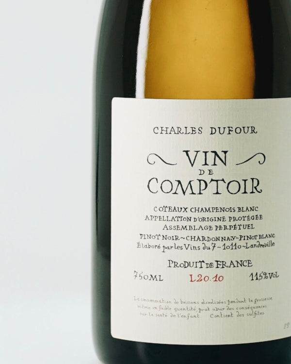 CHARLES DUFOUR  VIN DE COMPTOIR COTEAUX CHAMPENOIS BLANC L20.10