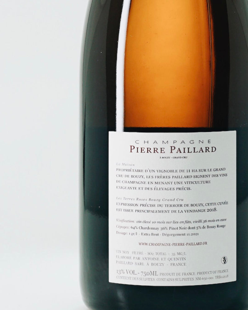 PIERRE PAILLARD  LES TERRES ROSES BOUZY GRAND CRU XVIII ROSÉ