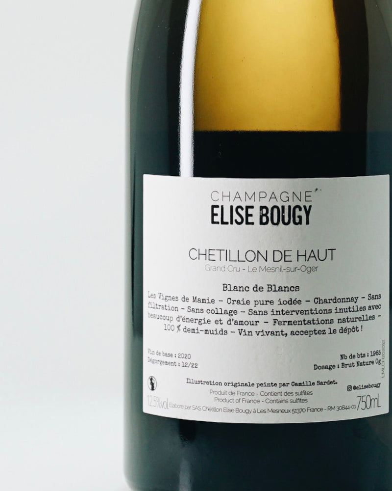 ELISE BOUGY  CHETILLON DE HAUT GRAND CRU LE MESNIL SUR OGER