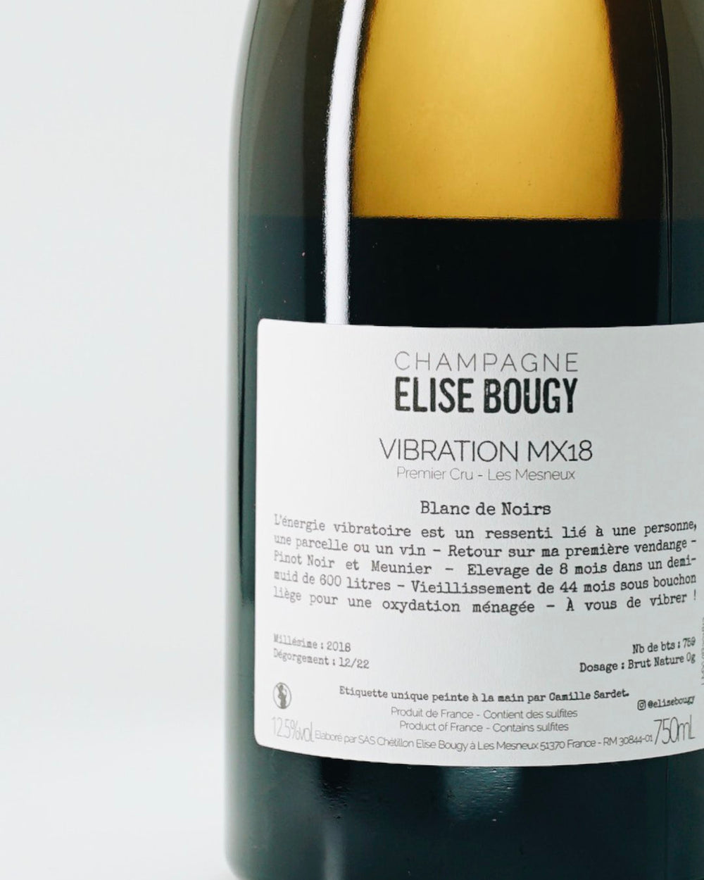 ELISE BOUGY VIBRATION MX19 PREMIER CRU – BUBBLE BISTROT by Martins