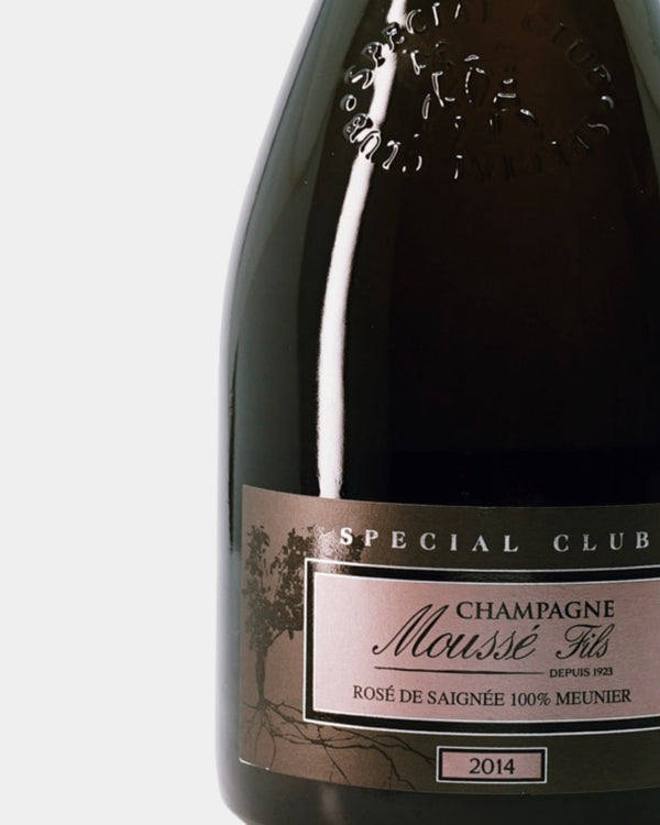 MOUSSE & FILS  SPECIAL CLUB 2014  ROSÉ D'SAIGNÉE  DEG 02 / 2018