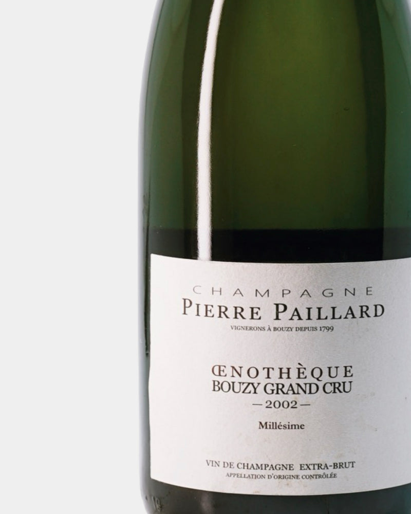 PIERRE PAILLARD  OENEOTHEQUE 2002  DEG 04 / 2013